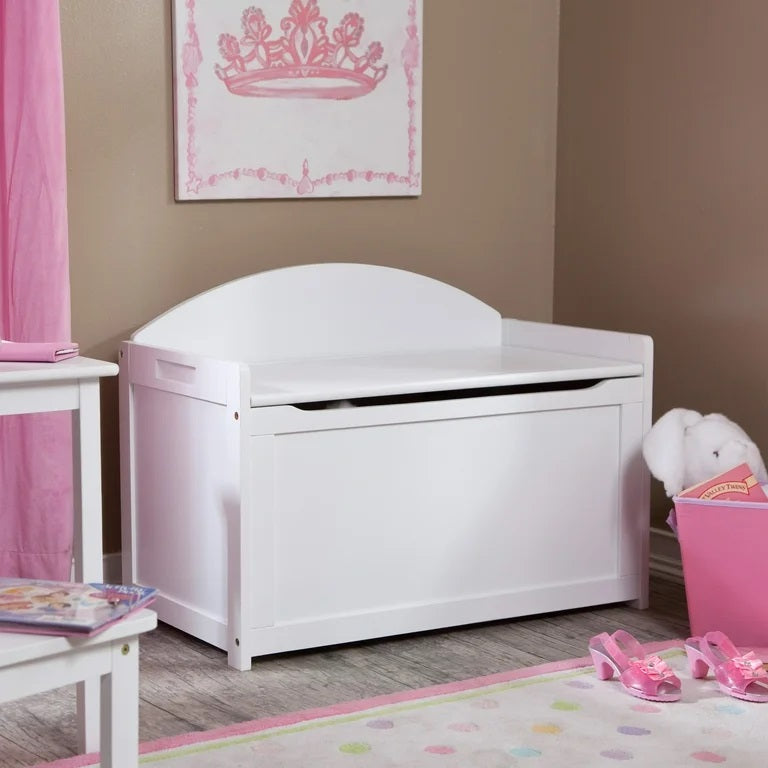 Wooden Toy Chest - White