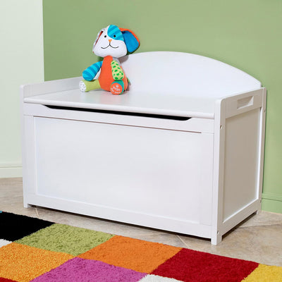 Wooden Toy Chest - White