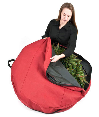 Wreath Storage Bag with Direct Suspend Handle