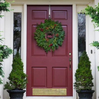 Over the Door Wreath Hanger - Nickel