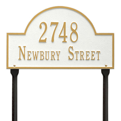 Arch Lawn Address Plaque - Two-Line