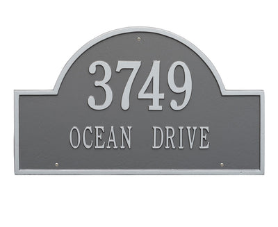 Arch Wall Address Plaque - Estate Two-Line