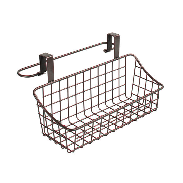 Over Cabinet Door Basket with Towel Bar Organize It