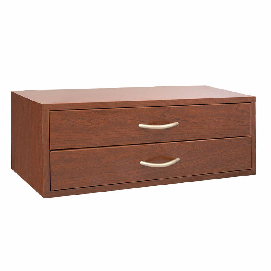 Double Hang Two-Drawer Big O-Box - Cherry – Organize-It