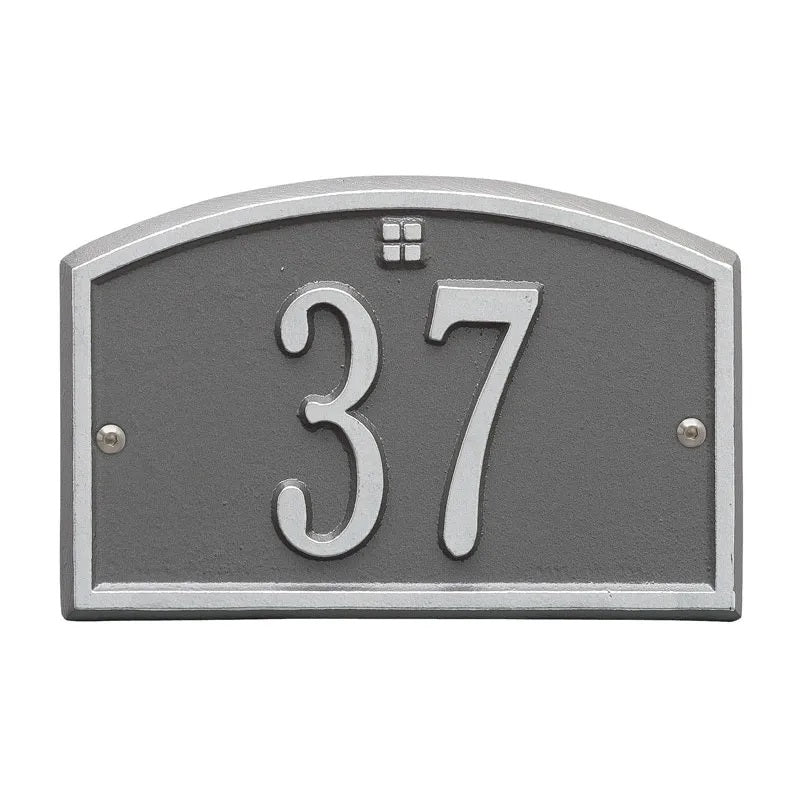 Cape Charles Entryway Home Address Plaque