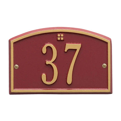 Cape Charles Entryway Home Address Plaque