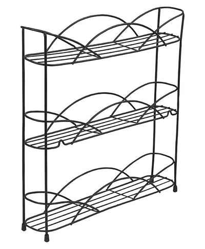 Countertop - Wall-Mount Spice Rack - Black