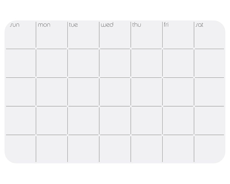 Dry Erase Monthly Calendar