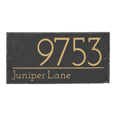 Leighton Slate Address Plaque