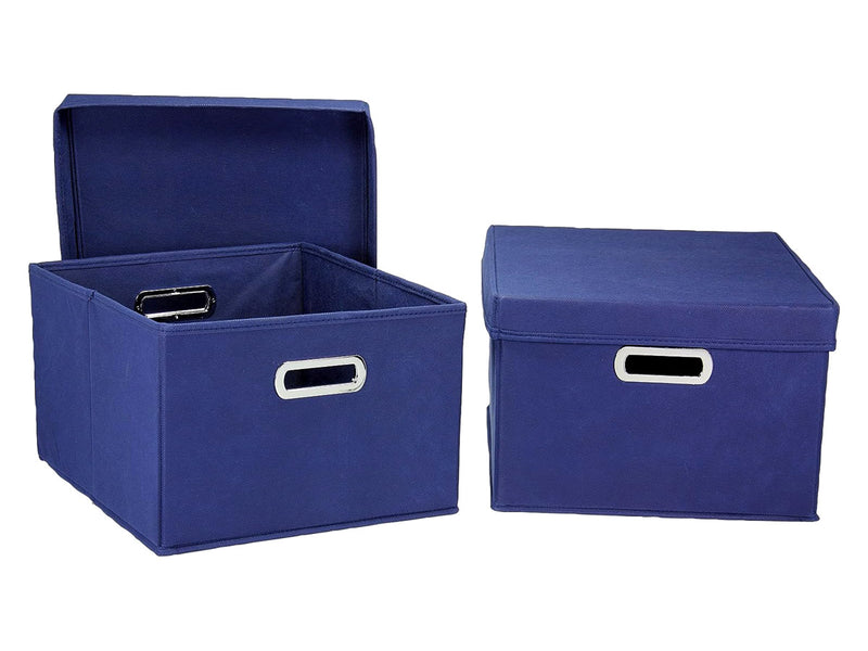 Fabric Storage Boxes - Navy