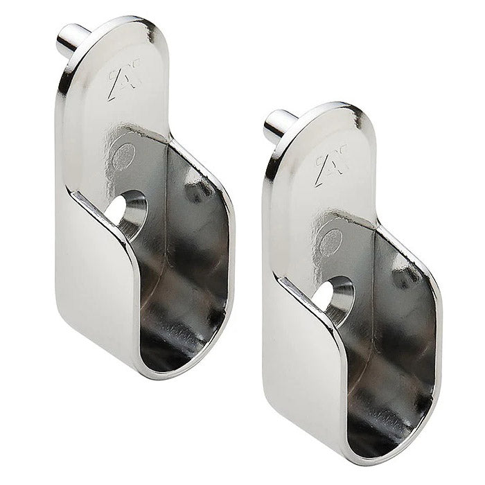Oval Closet Rod Flanges - Chrome – Organize-It