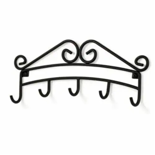 Scroll Five Hook Key Rack