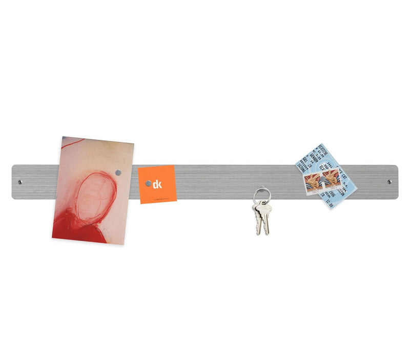 Magnetic Strip Bulletin Board - Stainless Steel