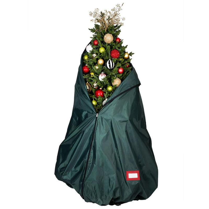 Upright Decorated Christmas Tree Storage Bag