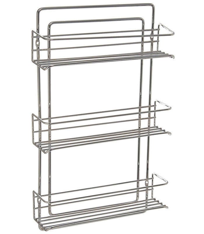 Three-Tier Mounted Spice Rack - Chrome