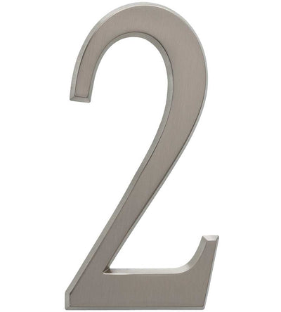 Design-It 4.75 Inch Numbers - Brushed Nickel
