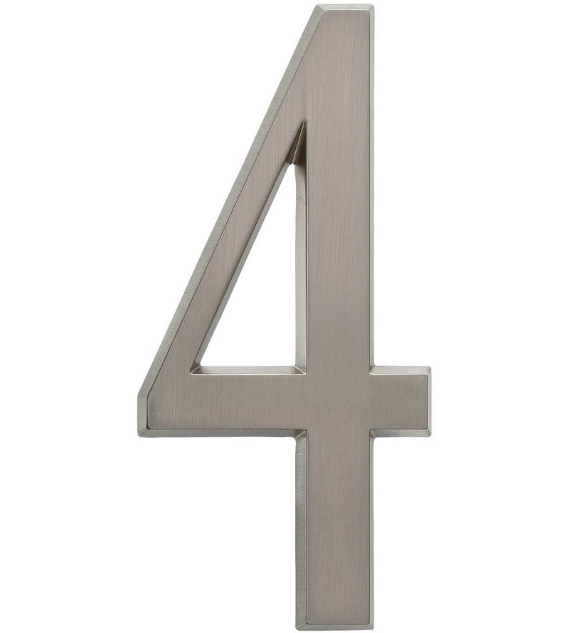Design-It 4.75 Inch Numbers - Brushed Nickel