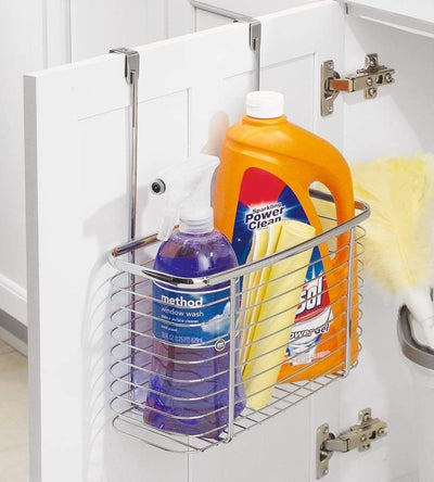 Axis Chrome Over Cabinet Deep Storage Basket