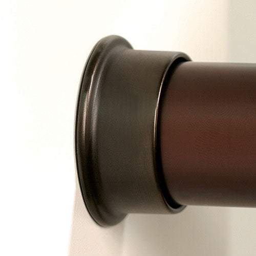 Round Closet Rod Flanges - Oil Rubbed Bronze