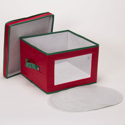 Holiday Dinner Plate Storage Box