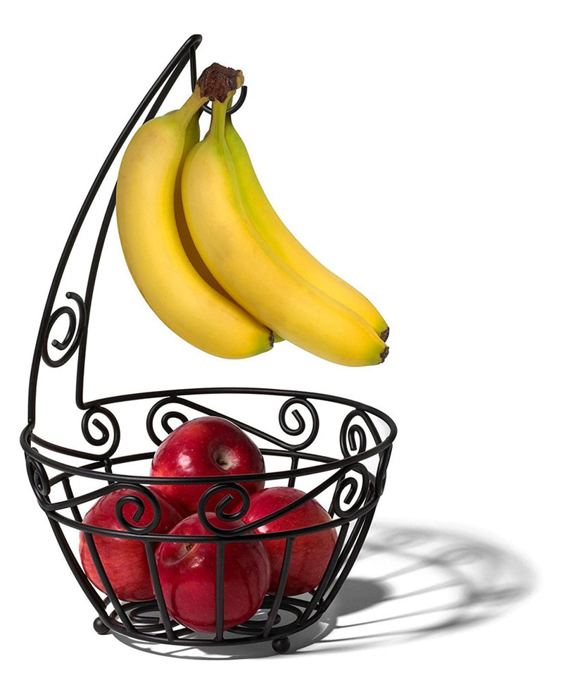 Scroll Fruit Bowl and Banana Holder
