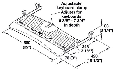 Under Desk Keyboard Tray