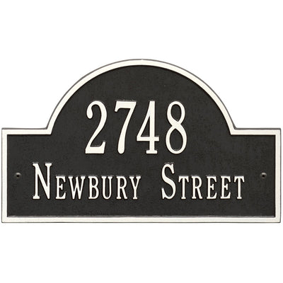 Arch Wall Address Plaque - Two-Line