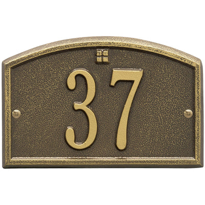 Cape Charles Entryway Home Address Plaque