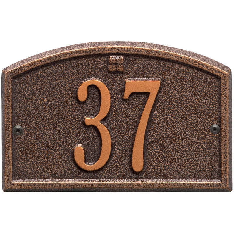 Cape Charles Entryway Home Address Plaque