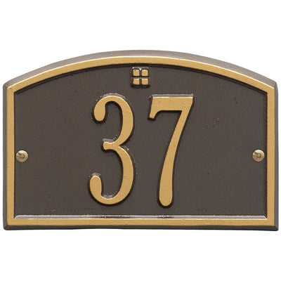 Cape Charles Entryway Home Address Plaque