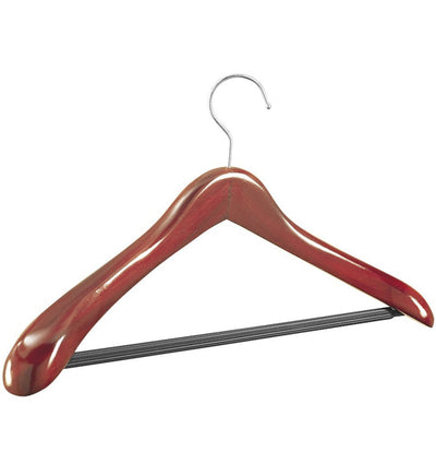 Cherry Wood Wide Shoulder Suit Hanger