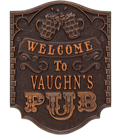 Custom Welcome Pub Sign