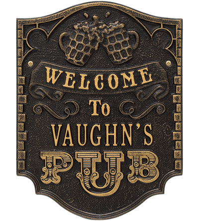 Custom Welcome Pub Sign