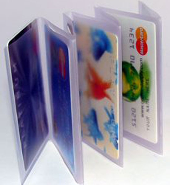 Clear Plastic Wallet Windows - Tri-Fold Accordion