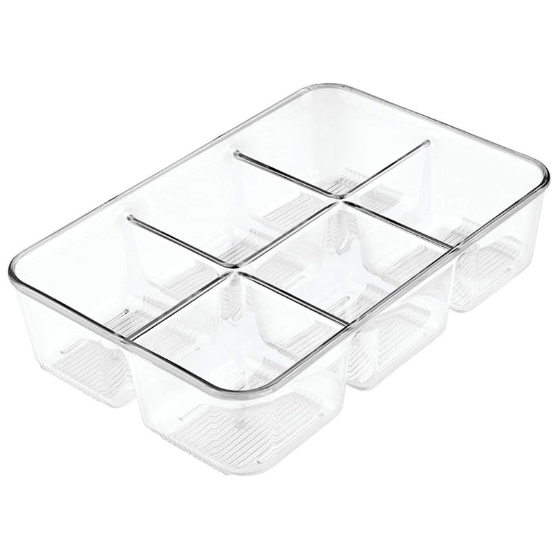 Clear Plastic Six Compartment Organizer