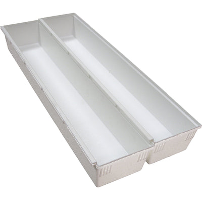 Interlocking Plastic Bins - White