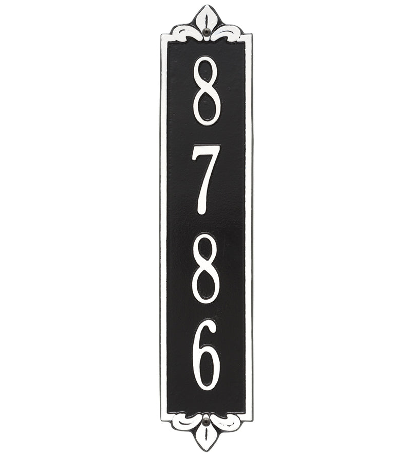 Lyon Vertical Home Address Plaque