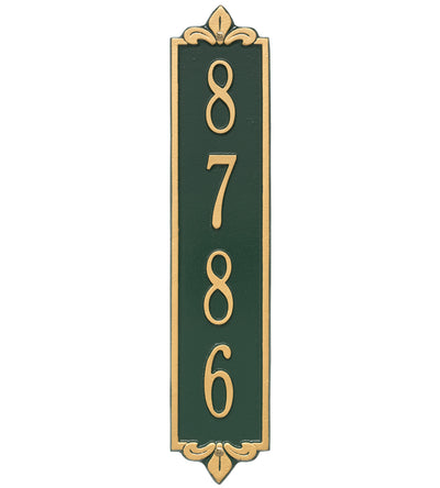 Lyon Vertical Home Address Plaque