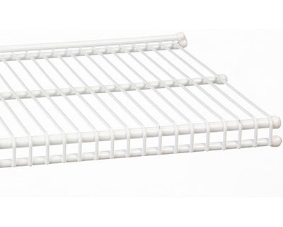 freedomRail 9 Inch Profile Wire Shelving - White