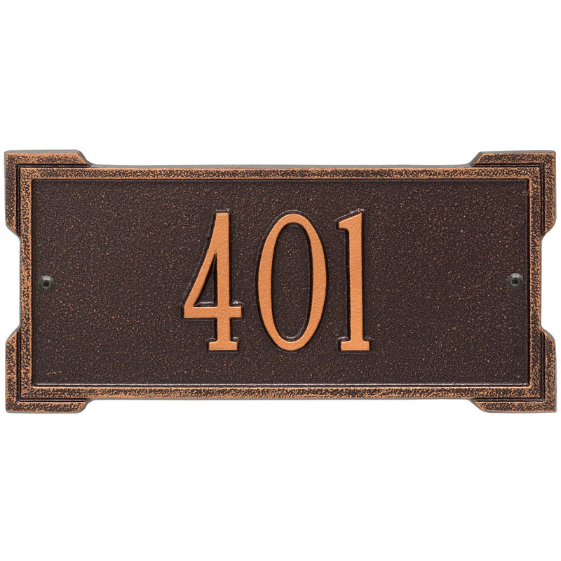 Roanoke Entryway Home Address Plaque