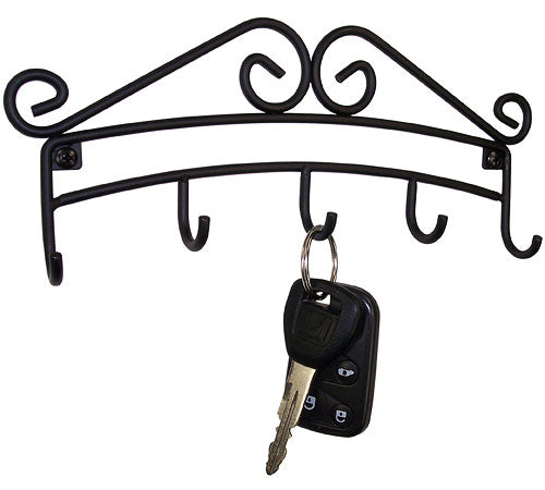 Scroll Five Hook Key Rack