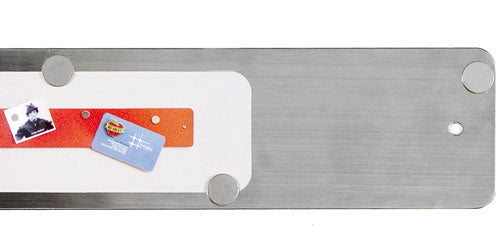 Magnetic Strip Bulletin Board - Stainless Steel