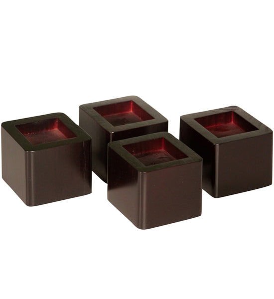 Stackable Wood Riser Stacking Wood Bed Risers - Espresso – Organize-It