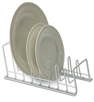 White Wire Lid and Plate Holder